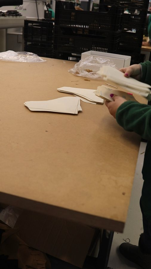 Pattern work inside the LOBO footwear factory